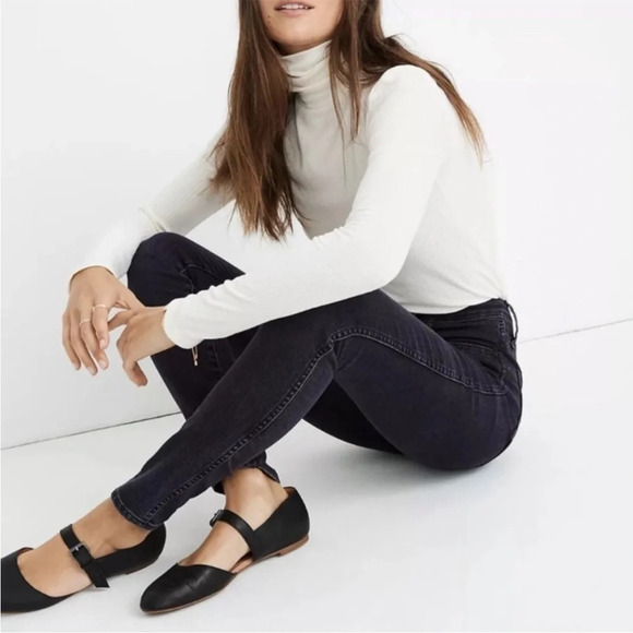 MADEWELL 10" High Rise Skinny Jeans in Eclipse Wash 35P AC136 $128 - Picture 11 of 11